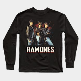 Retro Art Rock Band Long Sleeve T-Shirt